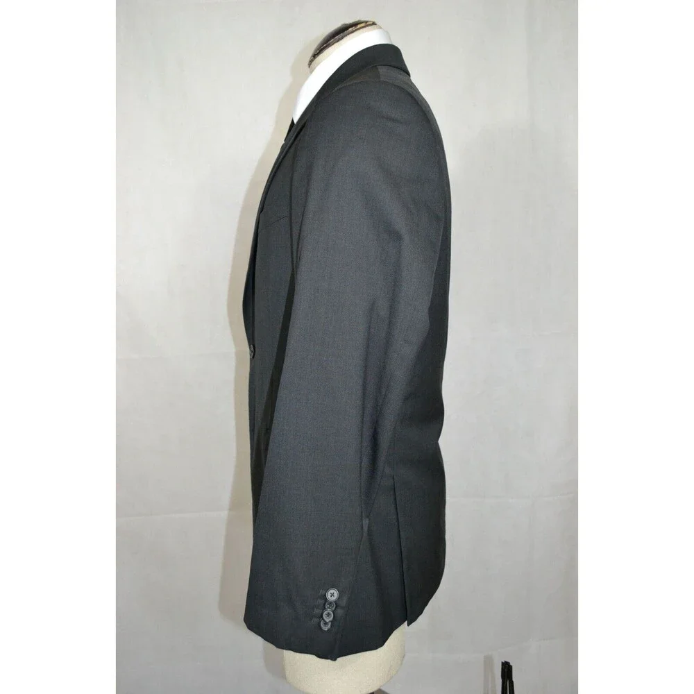 Banana Republic Blazer Mens 42R Gray Marzotto Wool Sport Coat‎ 2 Button Jacket